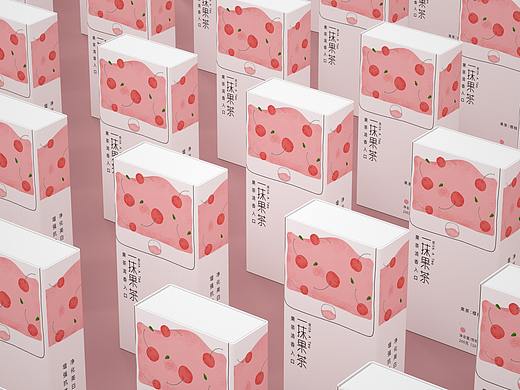 《一抹果茶》包装设计，果茶清新入口