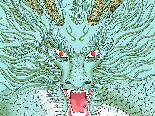 龍年大吉（個(gè)人主頁(yè)-ZNjc5MjAzNDQ=） - 商業(yè)插畫(huà) - 站酷設(shè)計(jì)師笑笑彩鉛原創(chuàng)素材 - 站酷ZCOOL