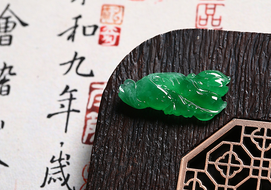 聚翠光廊—翡翠摄影—阳绿金鱼