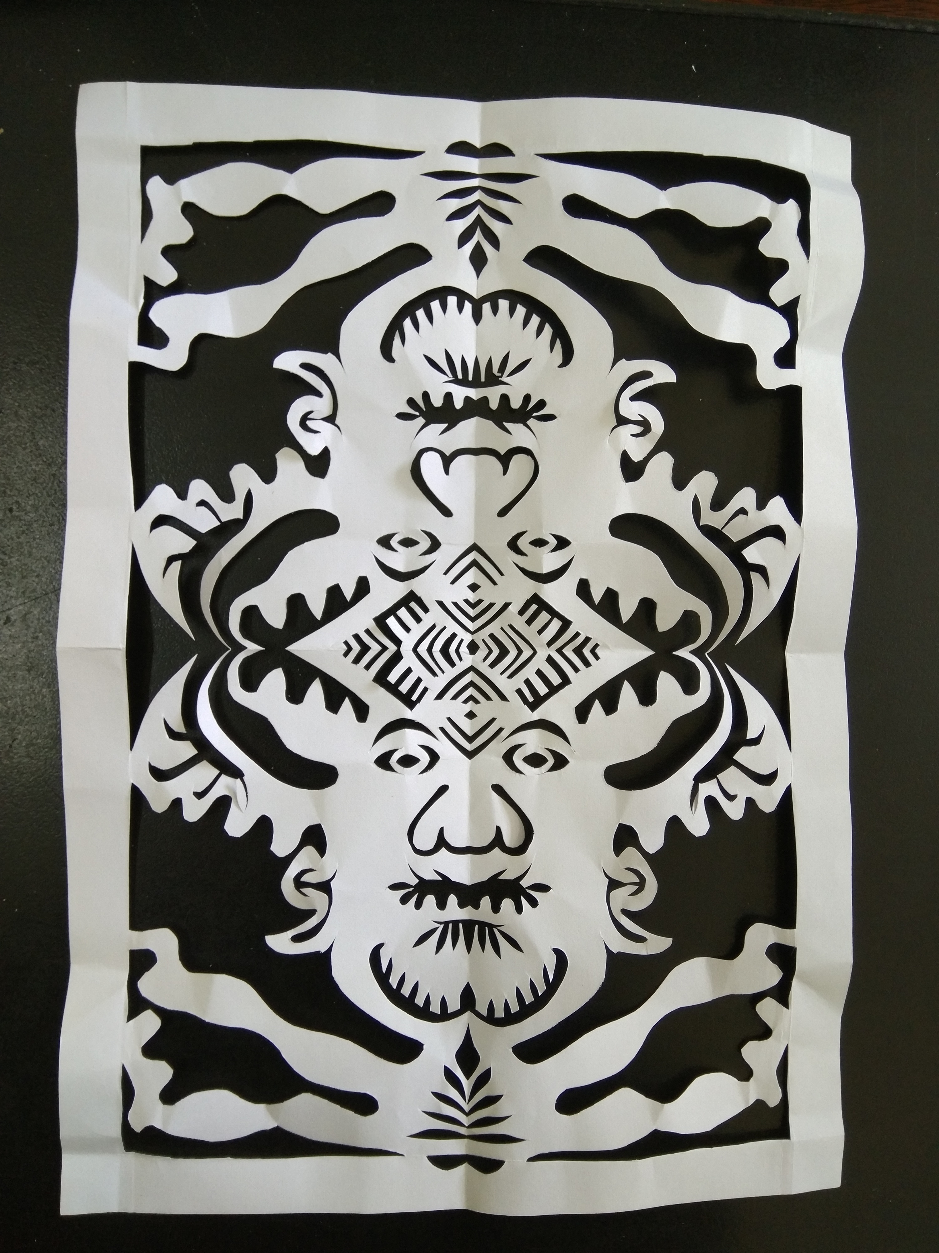 剪纸一一张a4纸各种折腾