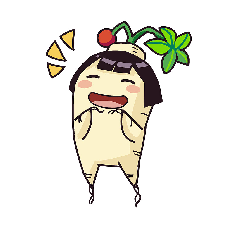 某微信公众号的外包,为其设计成员的人参拟人头像,代表他们不同的性格