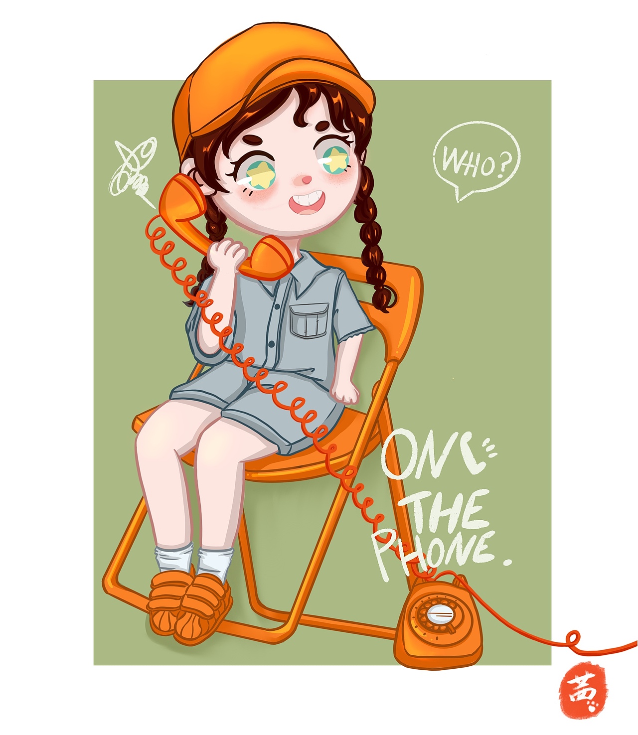 On the phone（图ZMzE5MDE5NDQw） - 创作习作 - 站酷设计师绫筱茜原创素材 - 站酷ZCOOL