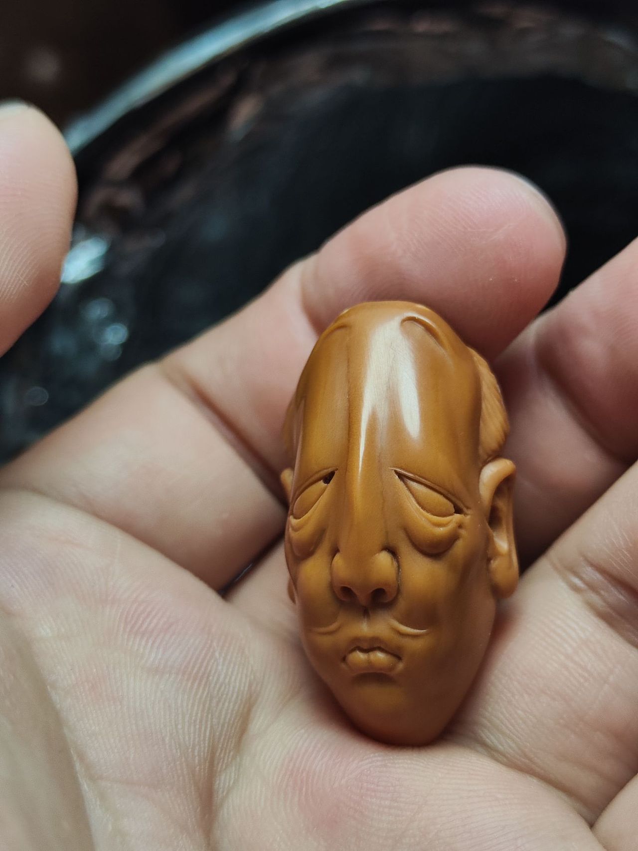 覃投艺核工作室希早核雕作品效果