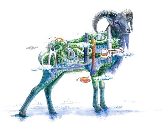 宜居羊城（个人主页-ZNDIyODEzNTY=） - 商业插画 - 站酷设计师iceni原创素材 - 站酷ZCOOL