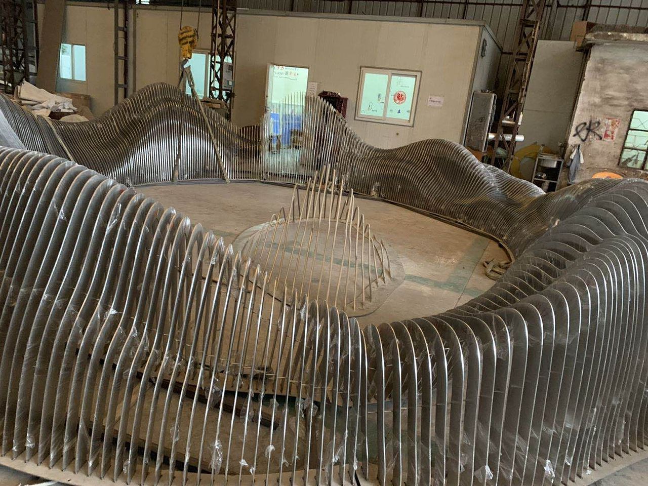 景观园林不锈钢假山雕塑