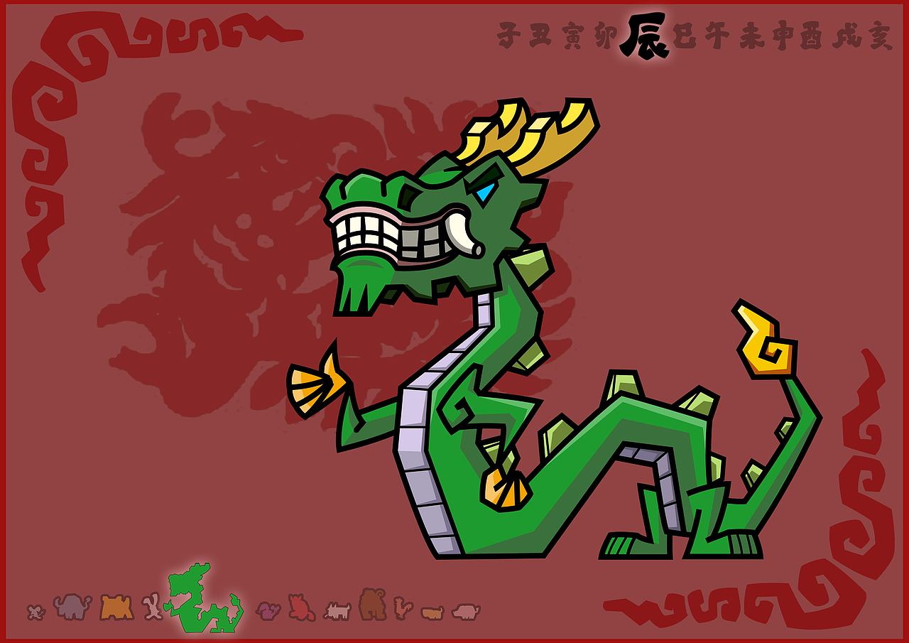 十二生肖（图ZNDU4NzgwNA==） - 新锐潮流插画 - 站酷设计师kenpws原创素材 - 站酷ZCOOL