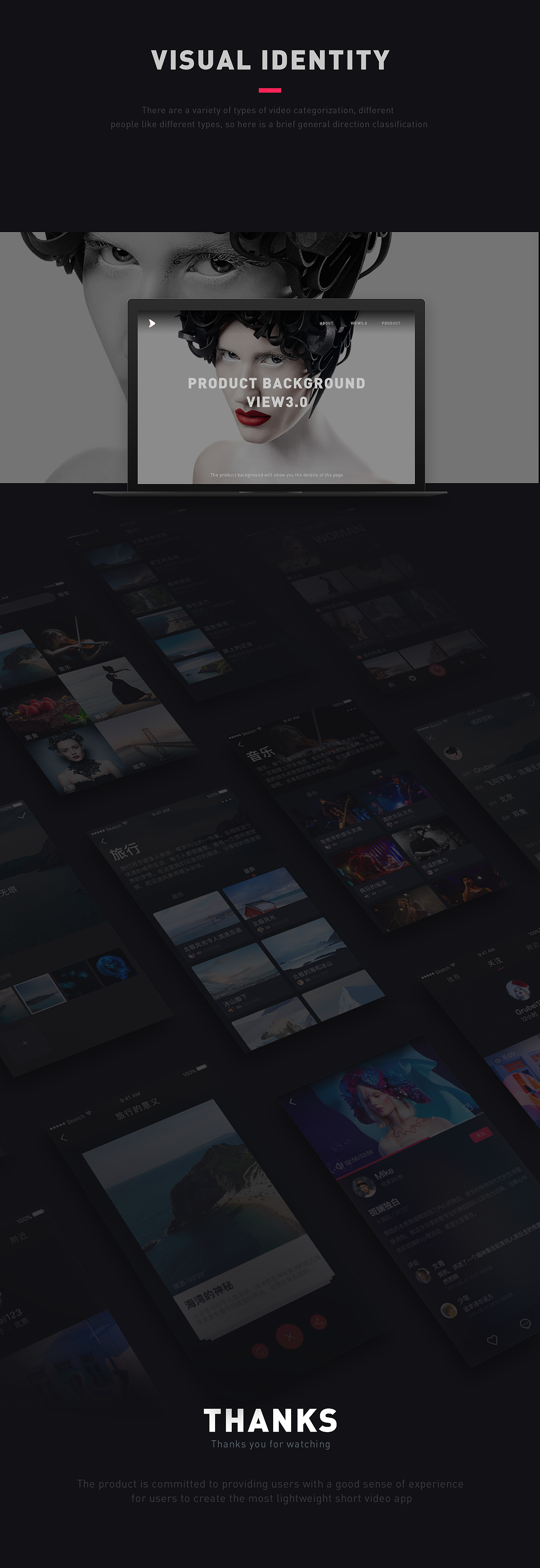 view短视频APP（图ZODk3ODQwNTY=） - APP界面 - 站酷设计师咸贝贝原创素材 - 站酷ZCOOL