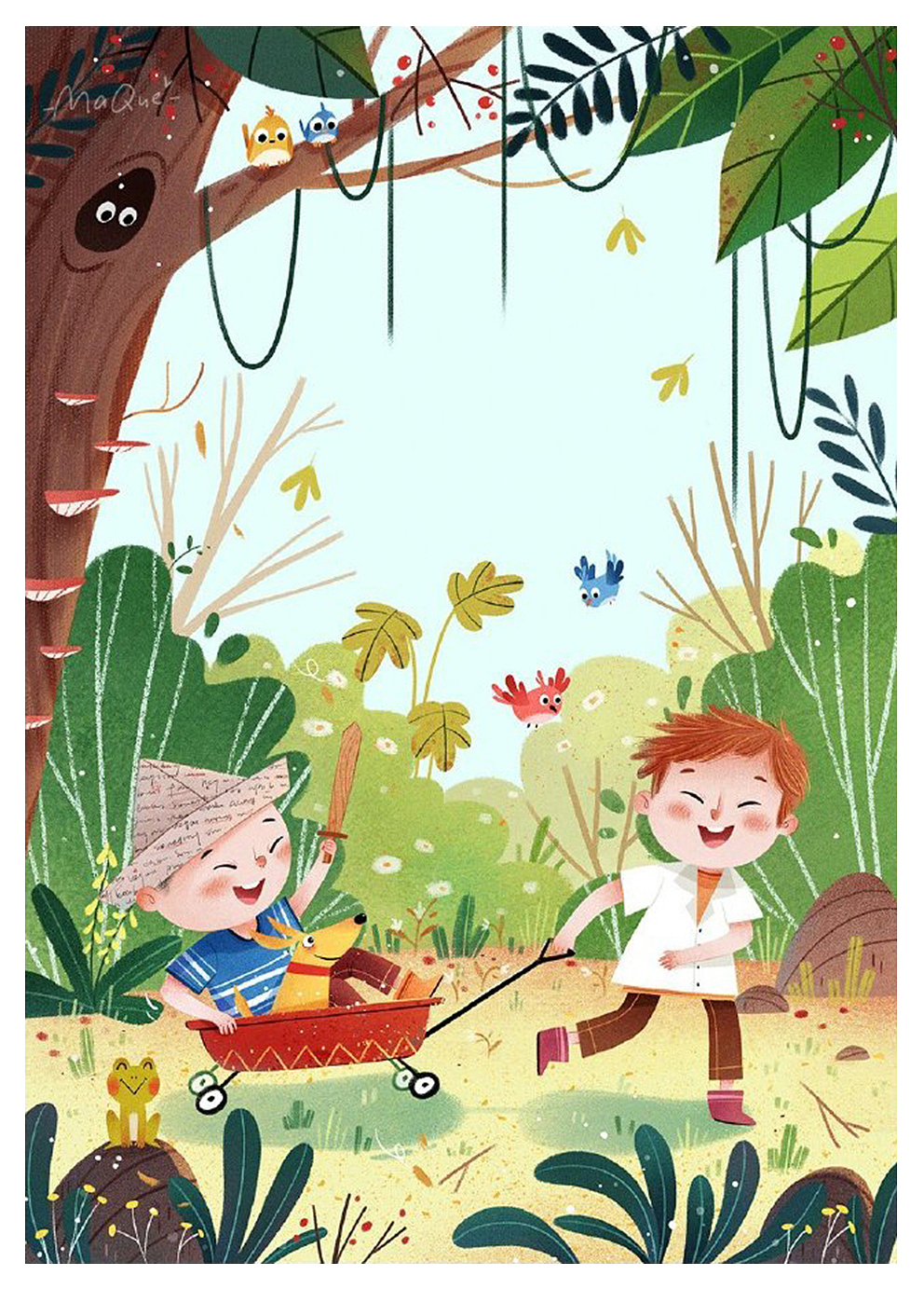 插画合集（图ZMjg4NjUzMjEy） - 儿童插画 - 站酷设计师北山麻雀原创素材 - 站酷ZCOOL