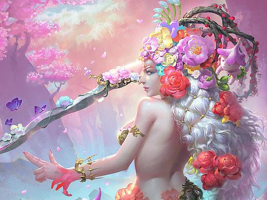 花妖（個人主頁-ZMjg5MjA4NjA=） - 創(chuàng)作習(xí)作 - 站酷設(shè)計師玉竹伍原創(chuàng)素材 - 站酷ZCOOL