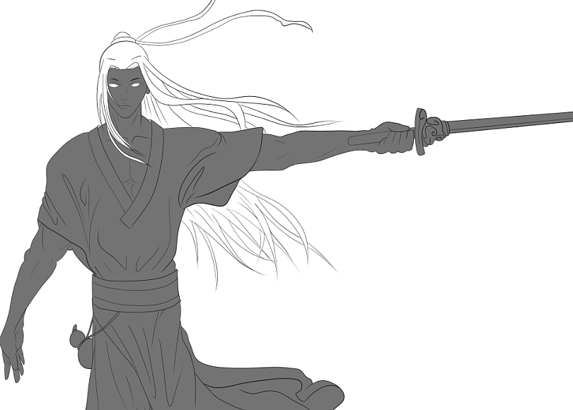 剑开天门!|插画|插画习作|时间沙沙啥 - 原创作品