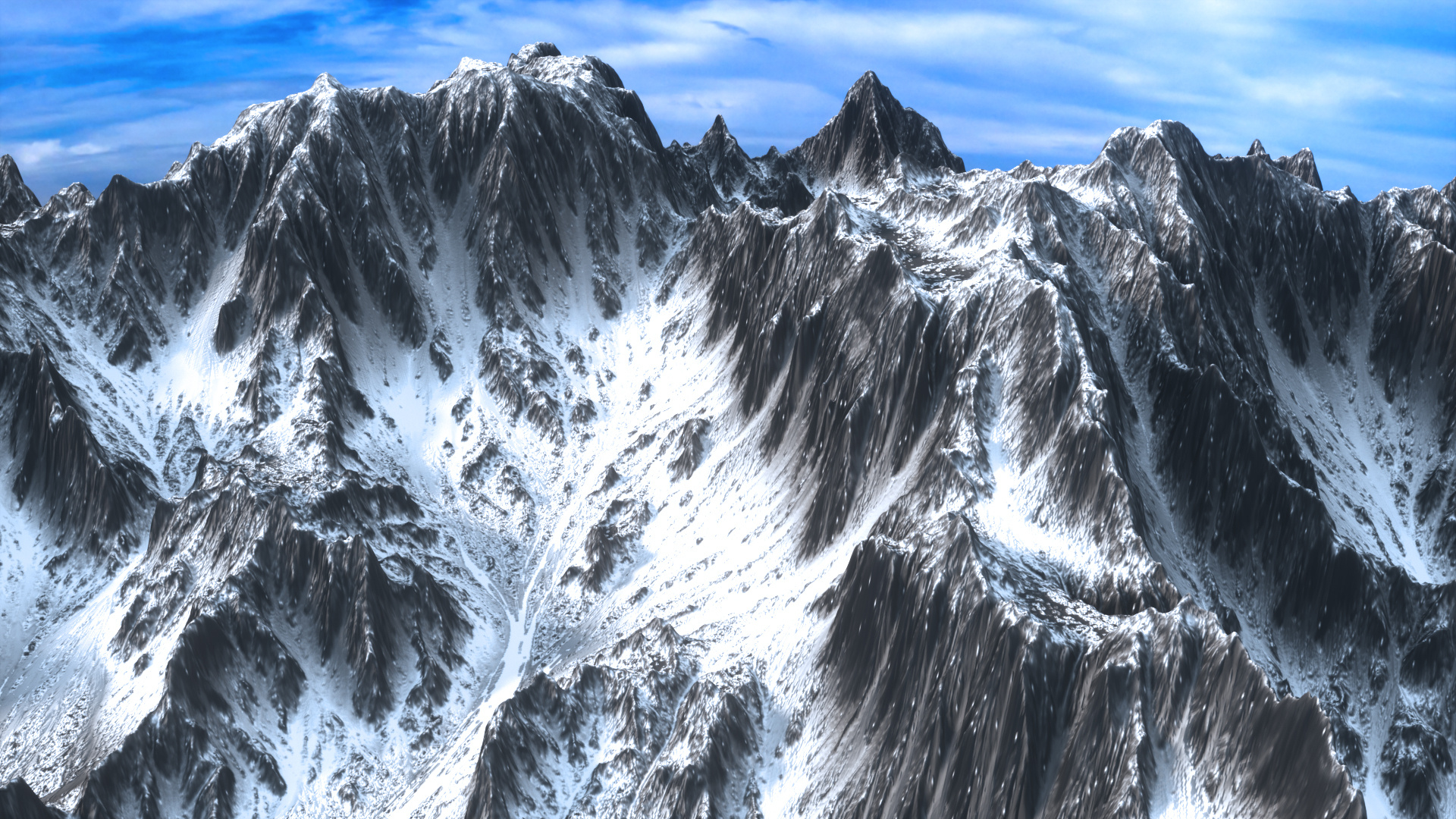 worldmachine制作雪山|三维|场景|一本正经的御宅1 - 临摹作品 - 站酷