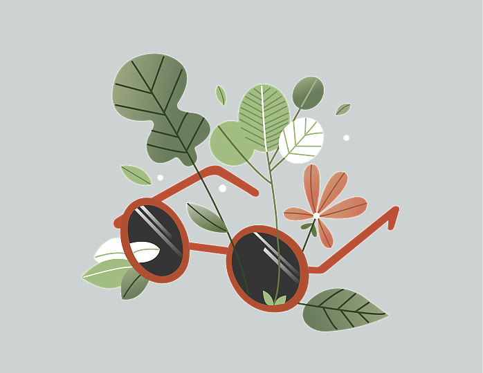 小墨镜|插画|插画习作|斯人若彩虹a - 原创作品 - 站酷 (zcool)