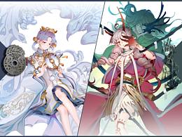 古代文物角色设计-白玉双螭纹宜子孙珮/一号大型铜神树