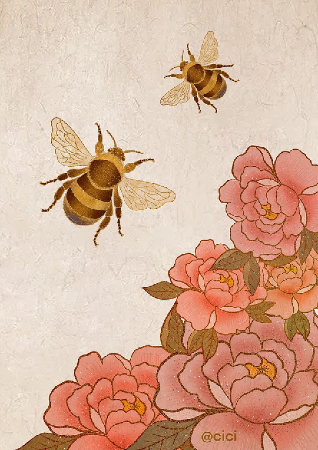 鲜花与蜜蜂之二图片素材-编号07008932-图行天下