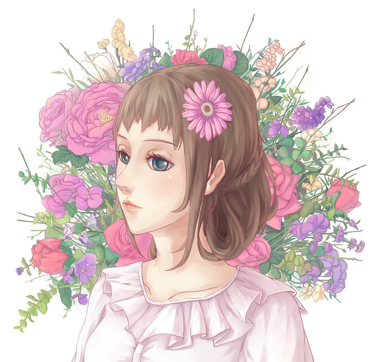 紫色非洲菊（图ZNjI2ODY5NjQ=） - 创作习作 - 站酷设计师呆菊呆菊原创素材 - 站酷ZCOOL
