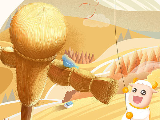 二十四节气-芒种（个人主页-ZNTQ1MjQ0NzI=） - 商业插画 - 站酷设计师_Sisi思思原创素材 - 站酷ZCOOL