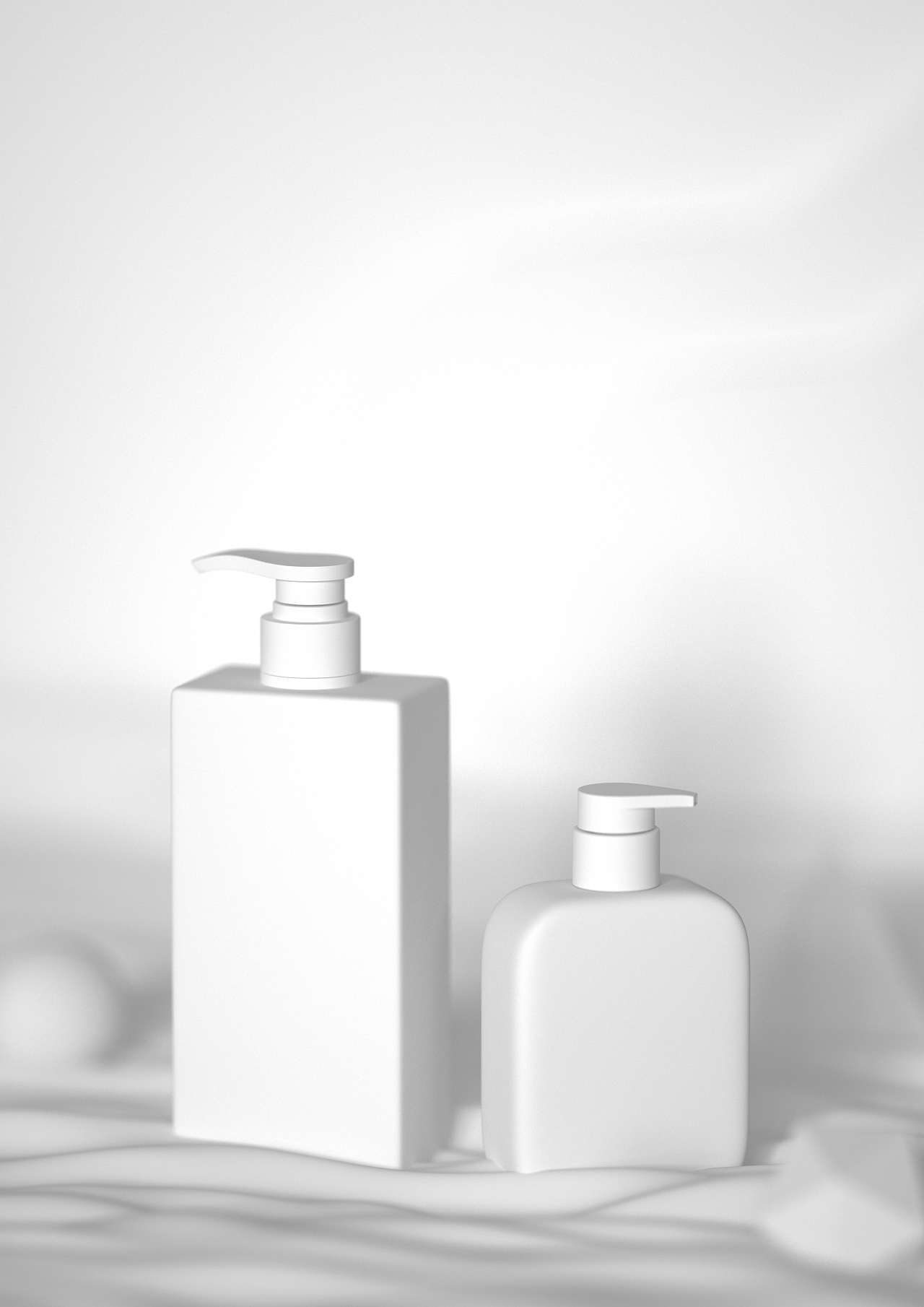 沐浴露产品c4d建模渲染