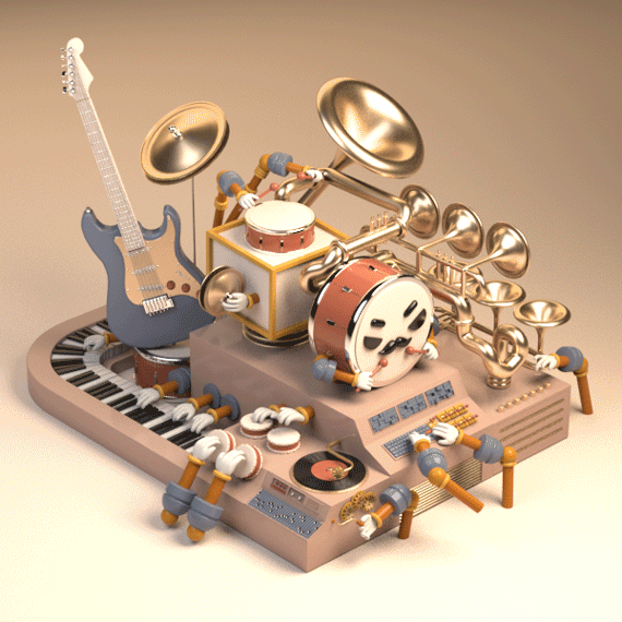 动效动画 | 小乐器演奏会