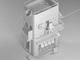 C4D臨摹白膜建模練習(xí)