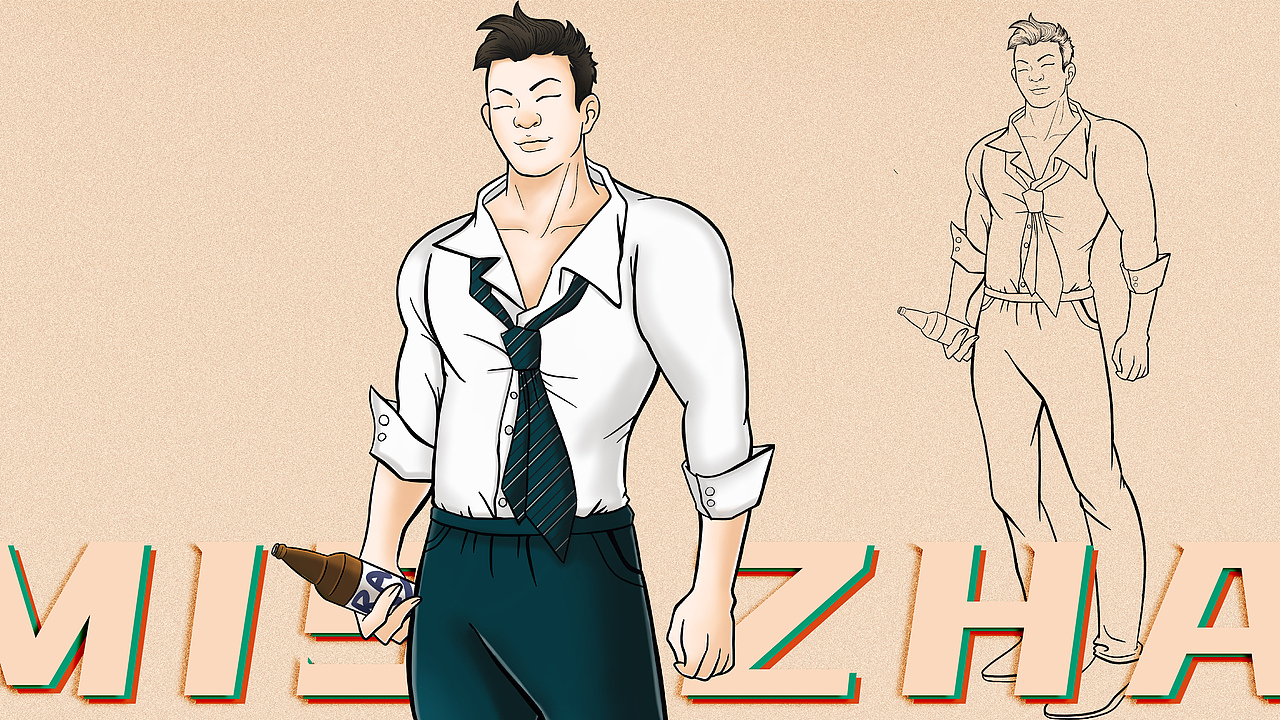 烧烤店人物概念设定（图ZMjIxNjY4MjIw） - 概念设定 - 站酷设计师酒木原创素材 - 站酷ZCOOL