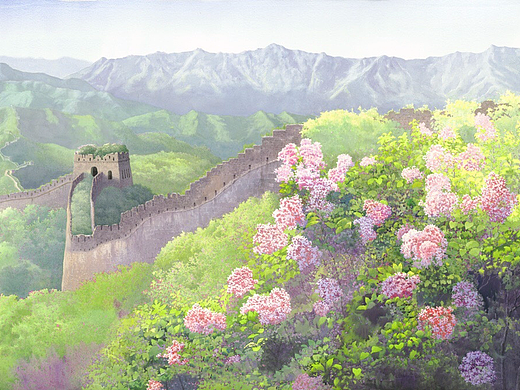春天的长城（梦幻般的意境之美）