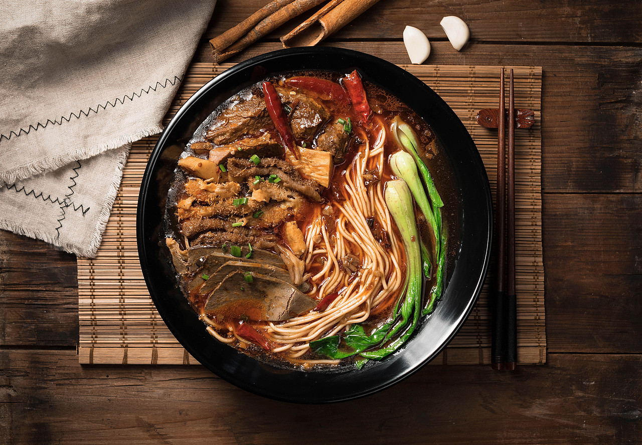 面馆大碗面一组 南京本地美食摄影 饭店摄影 菜单摄影