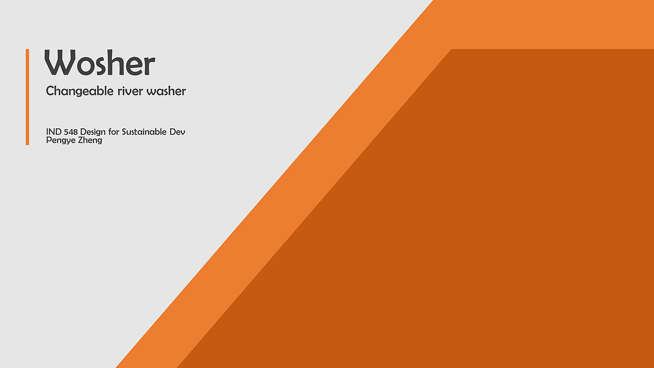 Wosher - Automatic river washing machine for rura