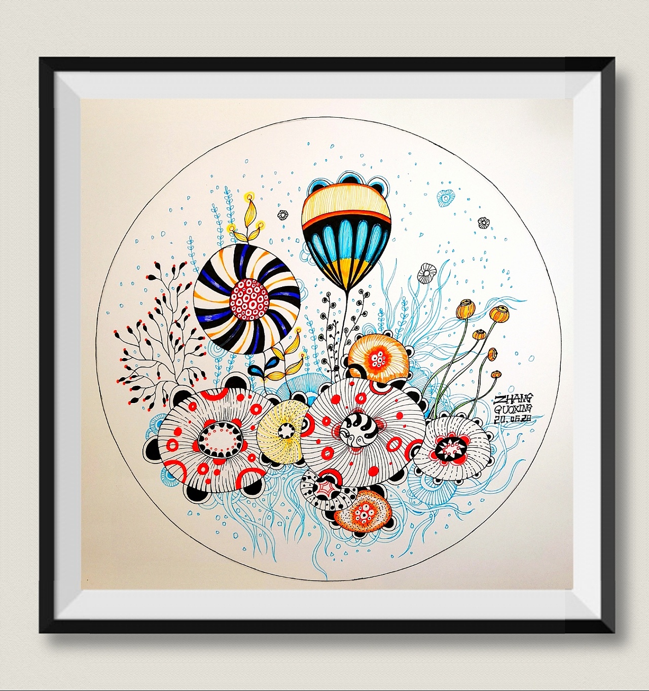 一支中性笔画 装饰画|插画|艺术插画|熊猫老师1 - 原创作品 - 站酷