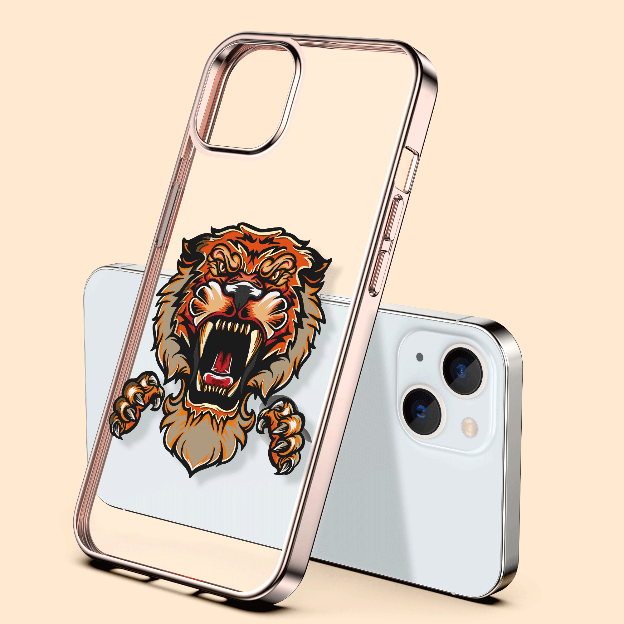 iphone 13【电镀边框手机壳】透明手机壳保护套