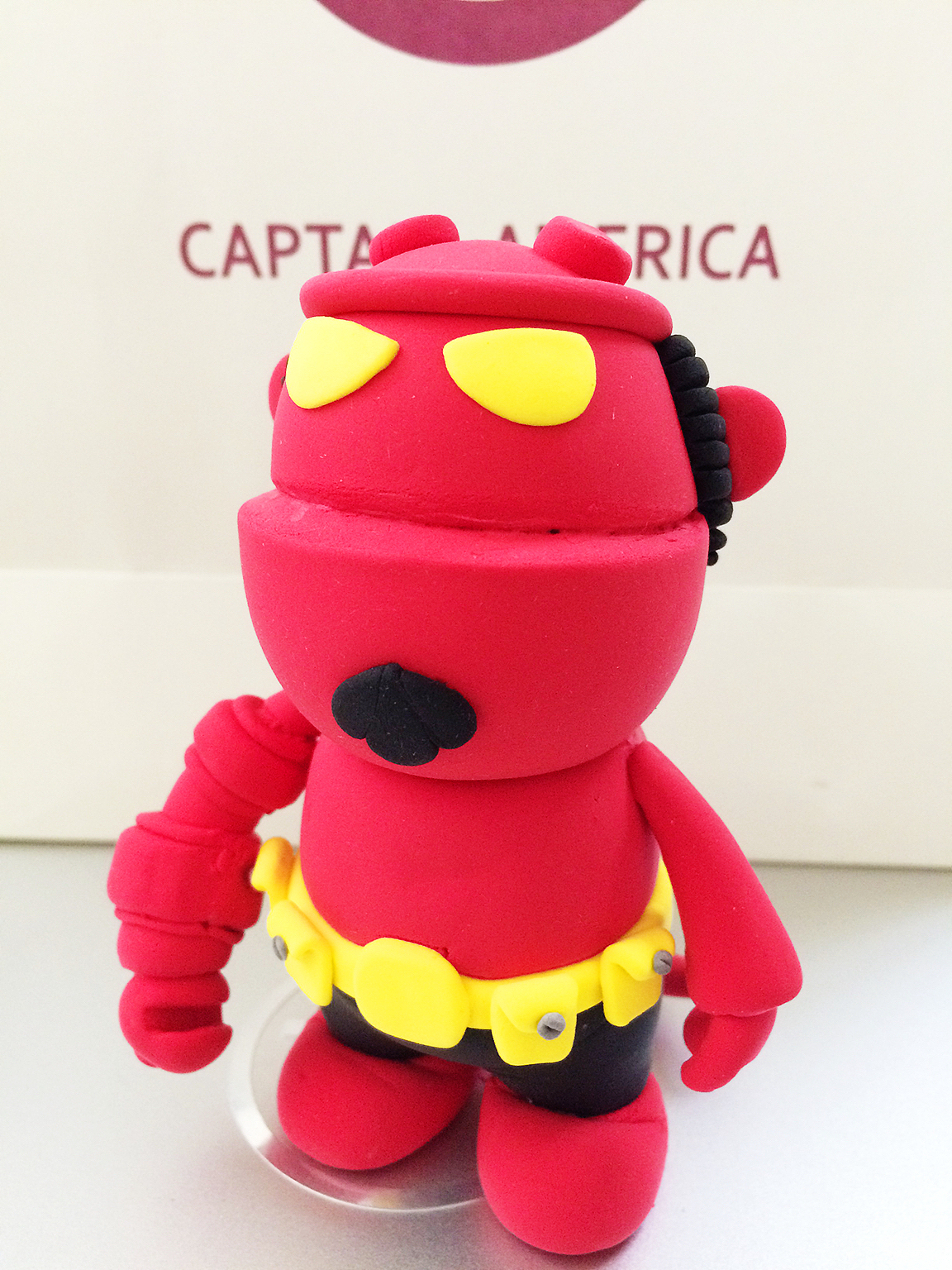 Hellboy 地狱男爵 纸粘土（图ZMzE4NTk2NzI=） - 手办/模玩 - 站酷设计师why兔原创素材 - 站酷ZCOOL
