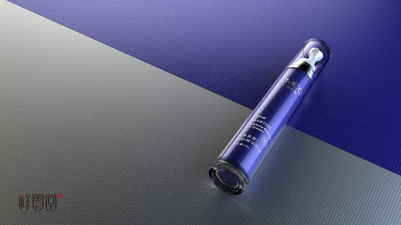 化妆品包装设计 纯美传奇眼霜包装 花美渡滚珠眼霜包装