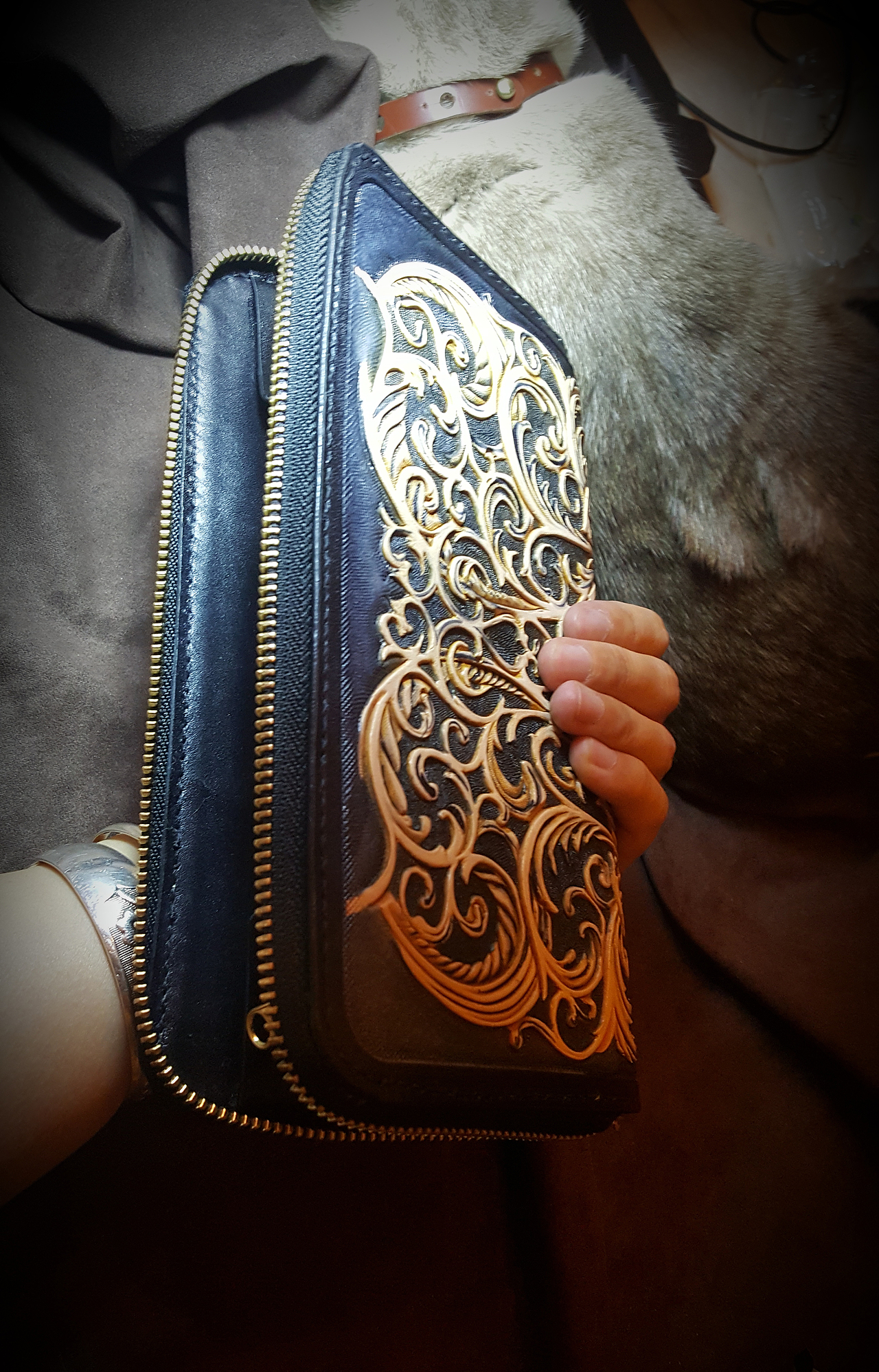 巴哥犬英伦风格钱包