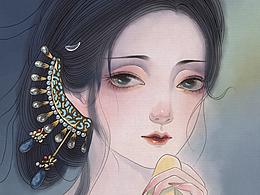 国风美女插画练习