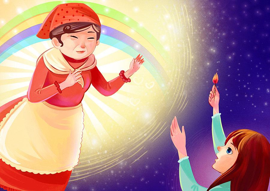 卖火柴的小女孩儿~~~（图ZMjc2OTM0ODA=） - 儿童插画 - 站酷设计师积极向上的名字原创素材 - 站酷ZCOOL