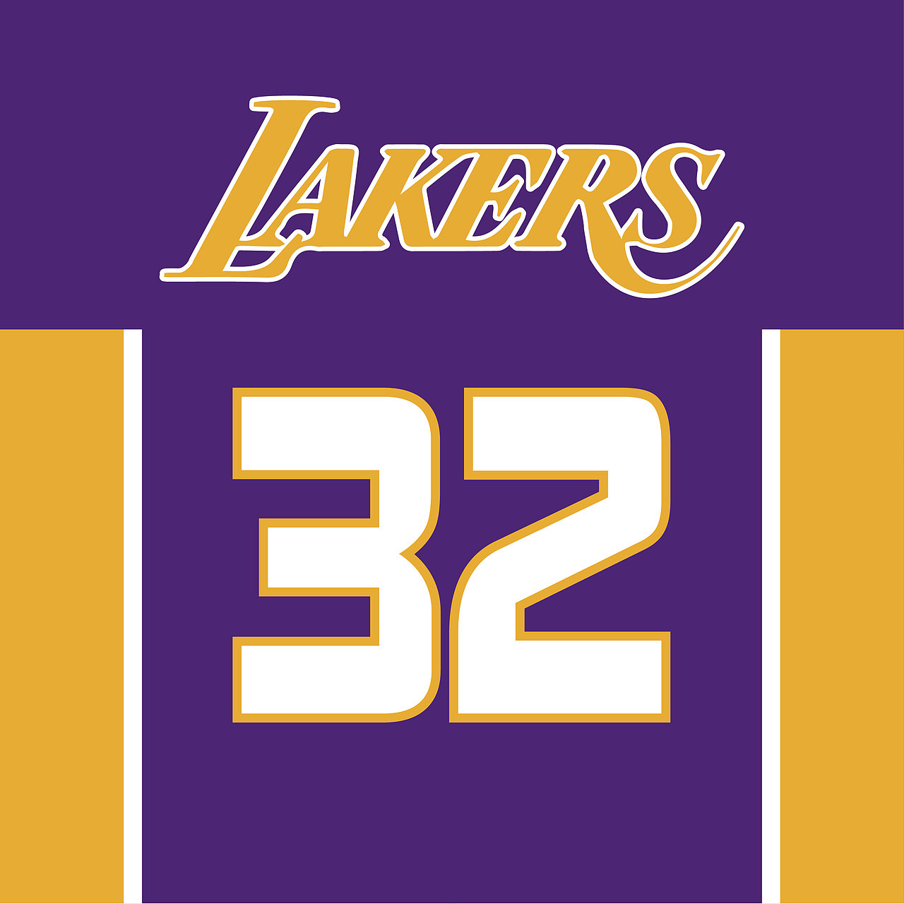 nba湖人队紫色球衣主题手机壁纸头像