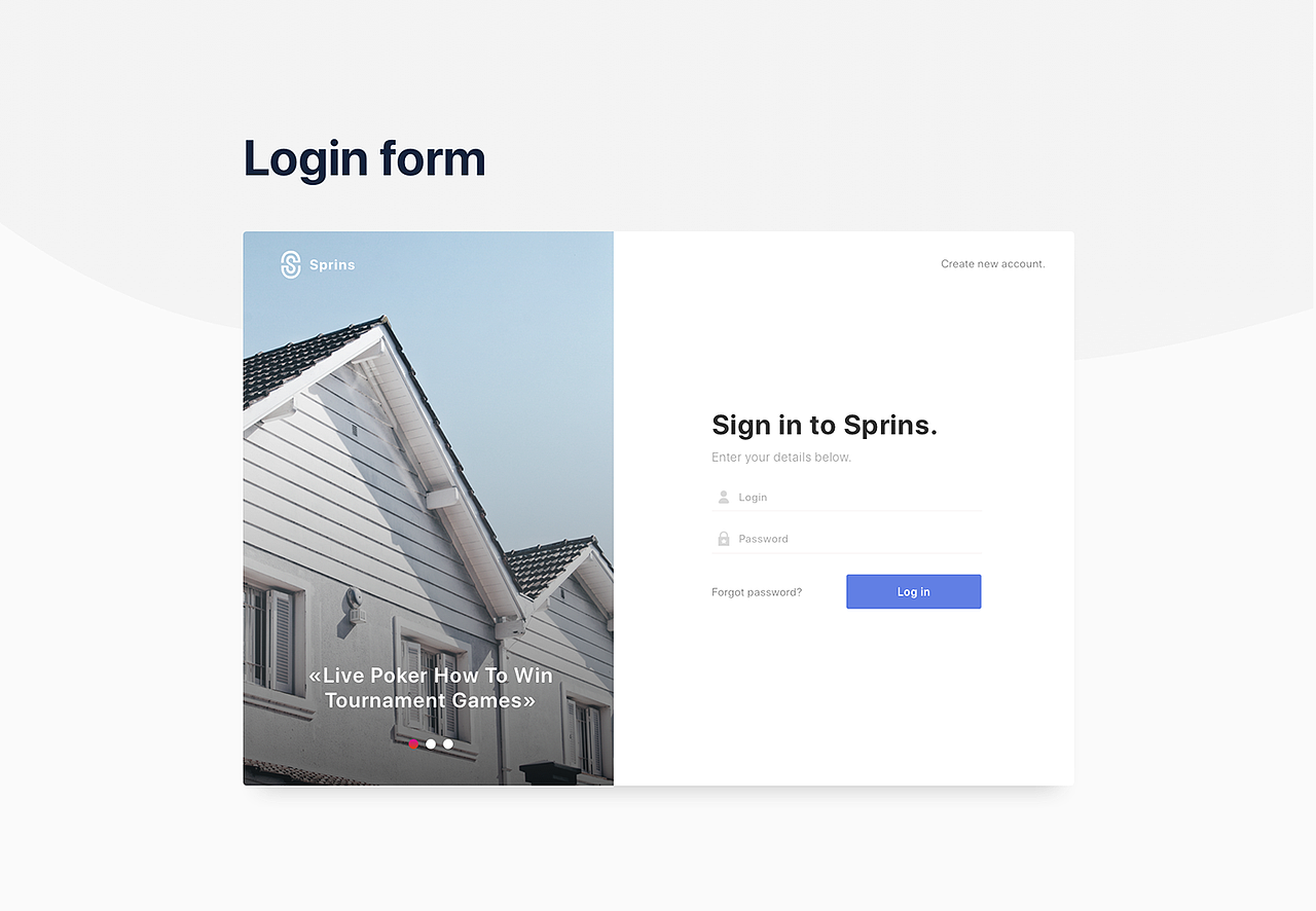 Sprins (dashboard + landing page)（图ZMTgxMjc3NTQ0） - 交互/UE - 站酷设计师Alexey_Savitskiy原创素材 - 站酷ZCOOL