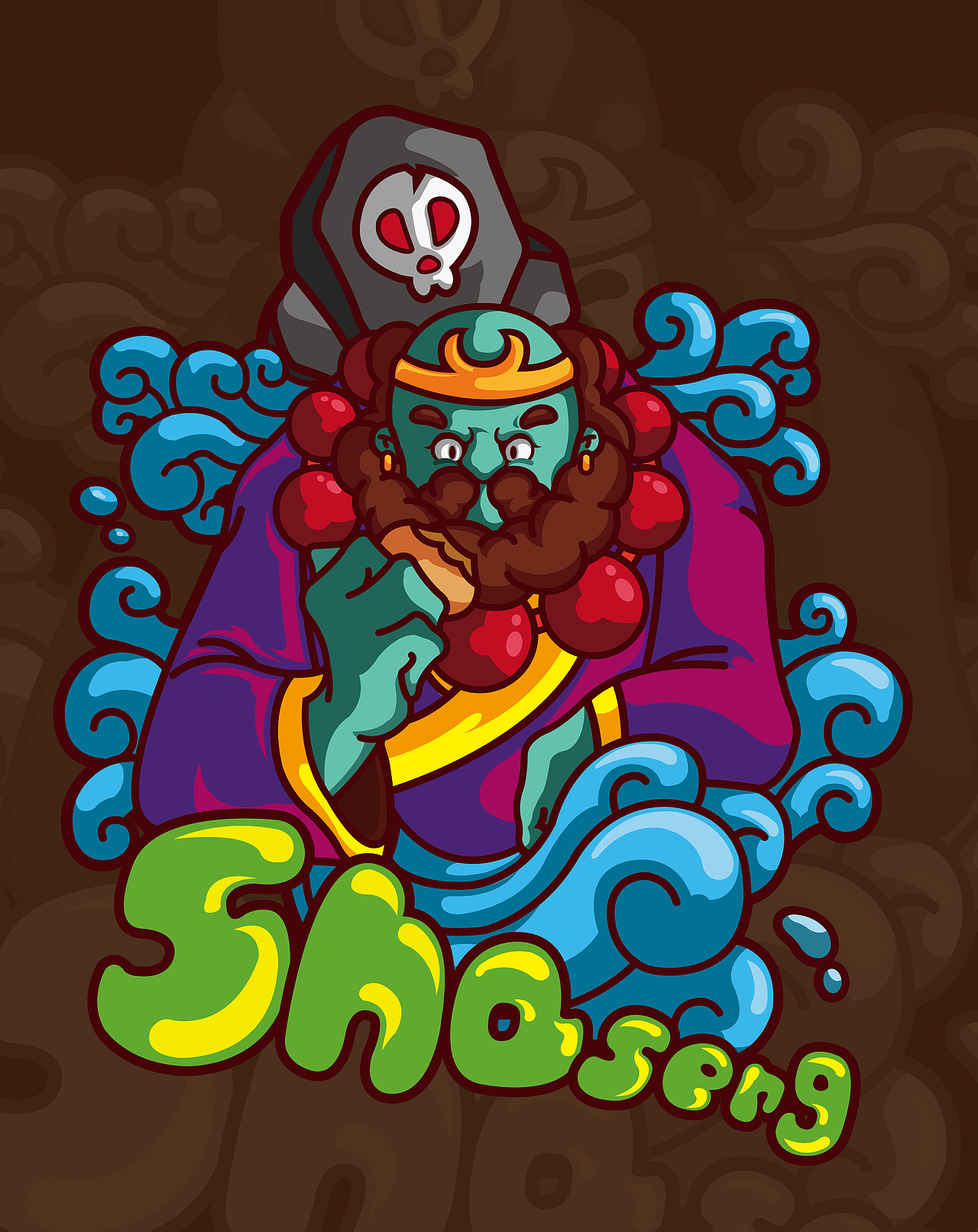 西游记（图ZNDU4NjA4NTY=） - 新锐潮流插画 - 站酷设计师大黄豆原创素材 - 站酷ZCOOL