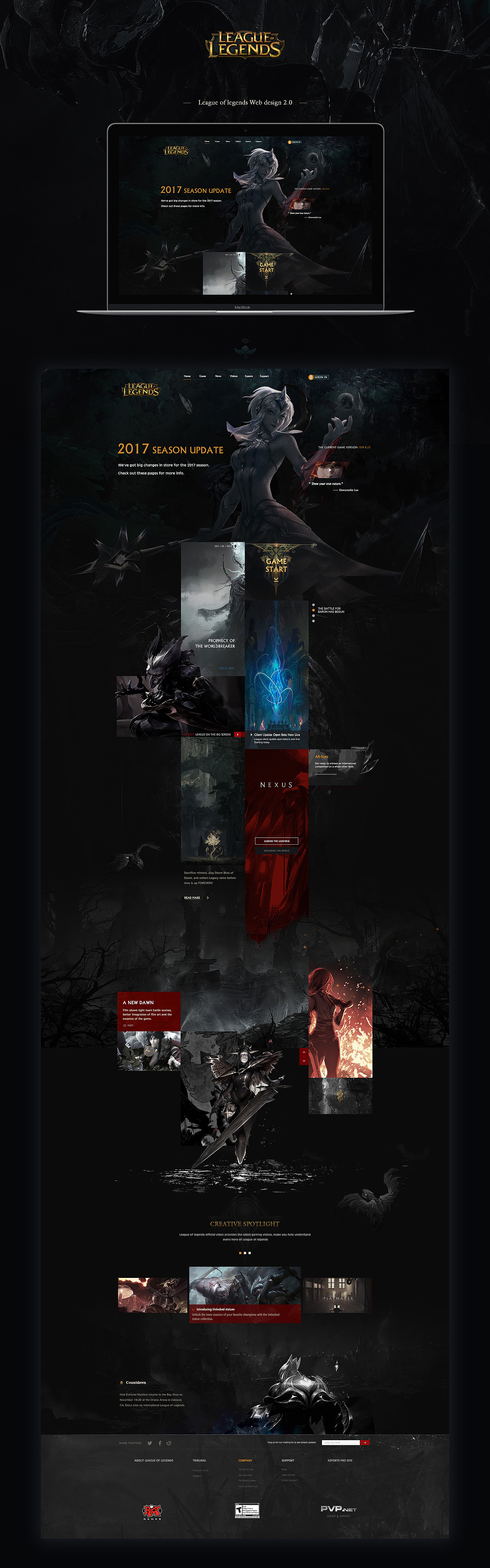 League of legends Web design 2.0（图ZNjUxNzkzMDA=） - 游戏/娱乐 - 站酷设计师danimal原创素材 - 站酷ZCOOL