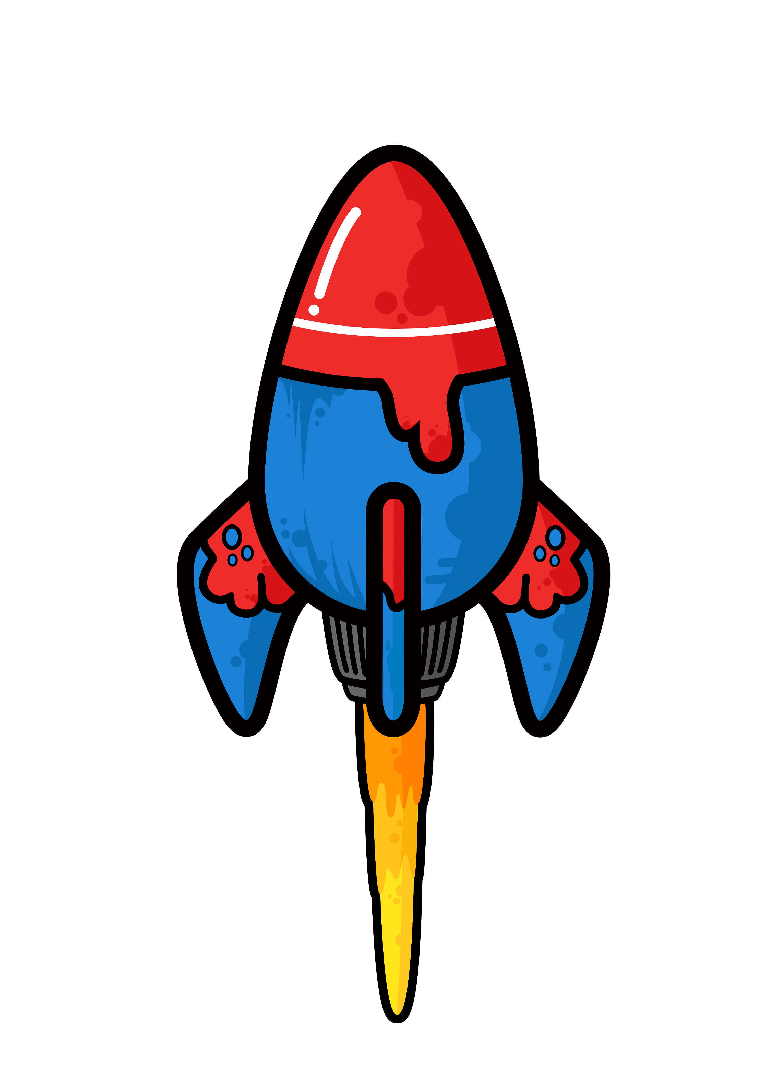 卡通火箭素材图片