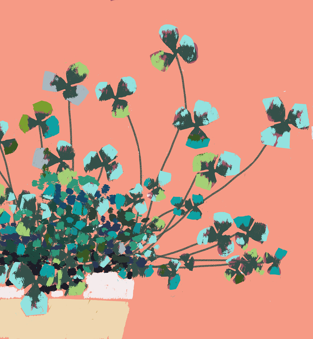 小清新壁紙？原創(chuàng)插畫植物（圖ZMjAxNDUxNjY0） - 創(chuàng)作習(xí)作 - 站酷設(shè)計師胡堯兒原創(chuàng)素材 - 站酷ZCOOL