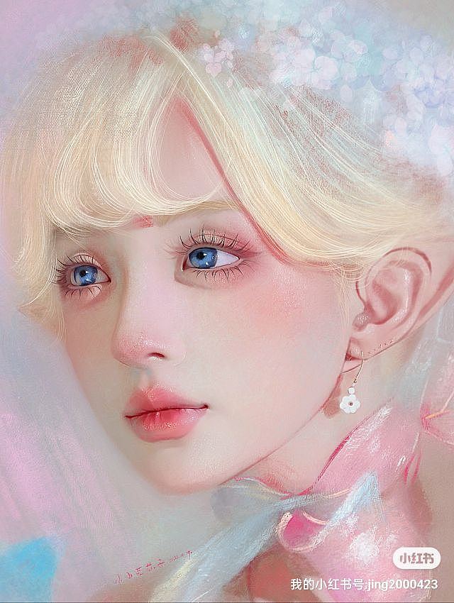 美女头像绘画（图ZMzIzOTg5MzY0） - 绘画 - 站酷设计师小小芜芯子原创素材 - 站酷ZCOOL