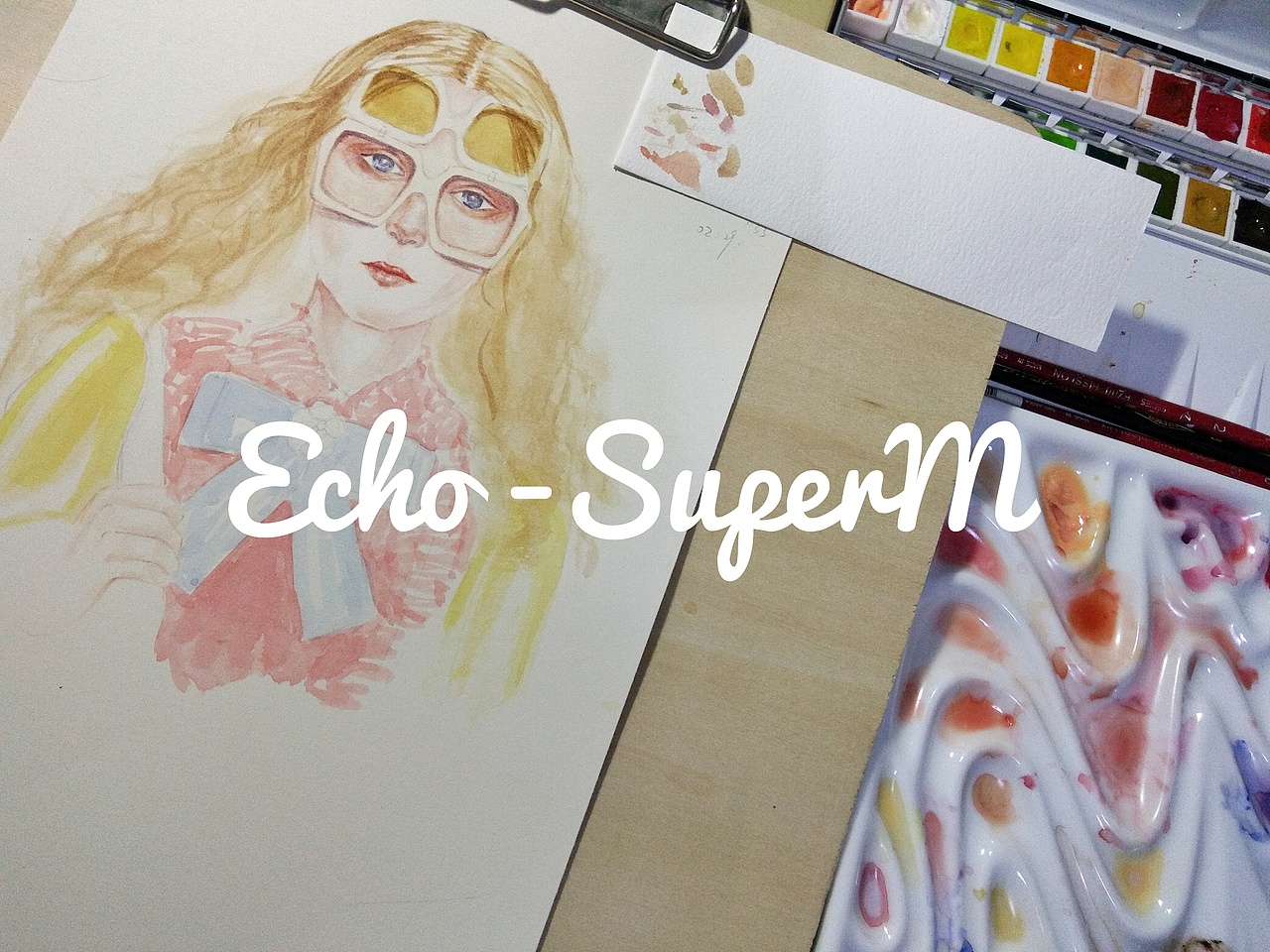 手绘水彩插画（图ZMTA0MzMxNDg4） - 创作习作 - 站酷设计师ECHO超人小茗原创素材 - 站酷ZCOOL