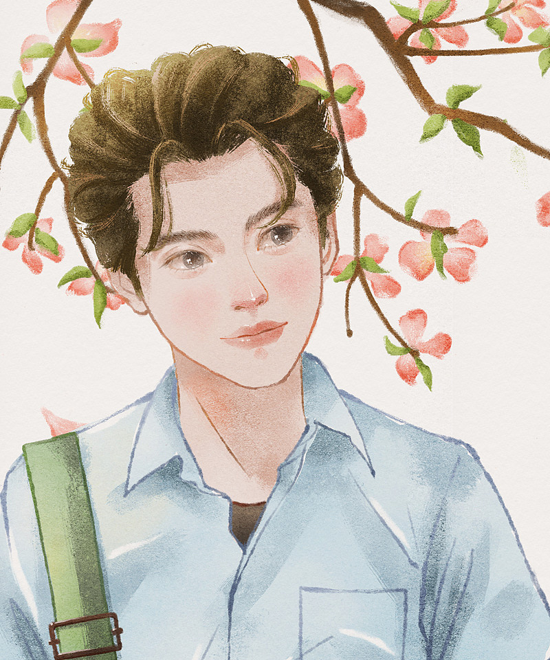 【插画-板绘】致青春系列（图ZMjA1MTAwMzI4） - 艺术插画 - 站酷设计师兰小小LAN原创素材 - 站酷ZCOOL