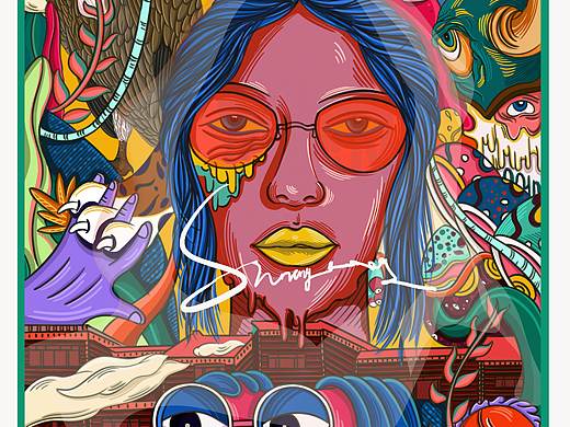 朋克夏天（個人主頁-ZMzg1MzE0MDQ=） - 商業(yè)插畫 - 站酷設計師小貓小原創(chuàng)素材 - 站酷ZCOOL