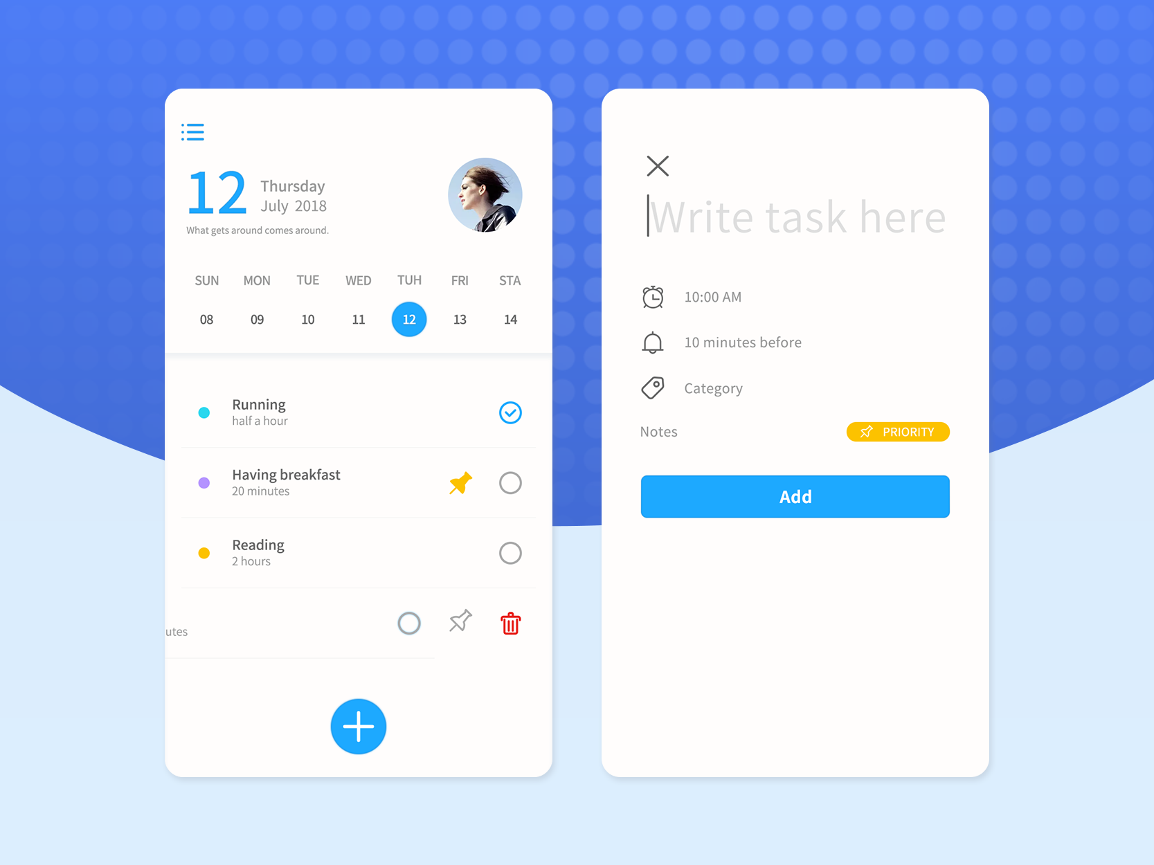 工作提醒界面设计|ui|app界面|穆木川青神吾曙 - 临摹作品 - 站酷