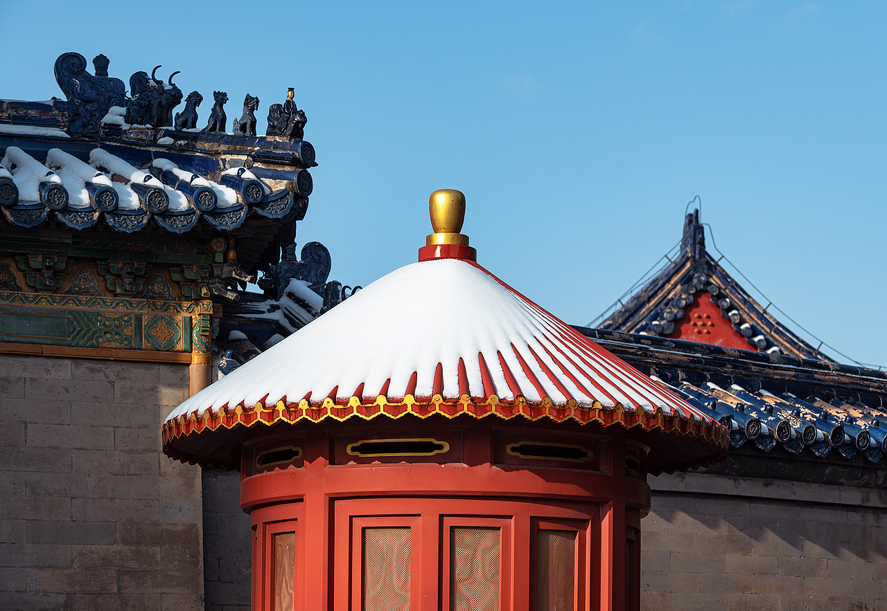 2021冬天北京的第一场雪之天坛