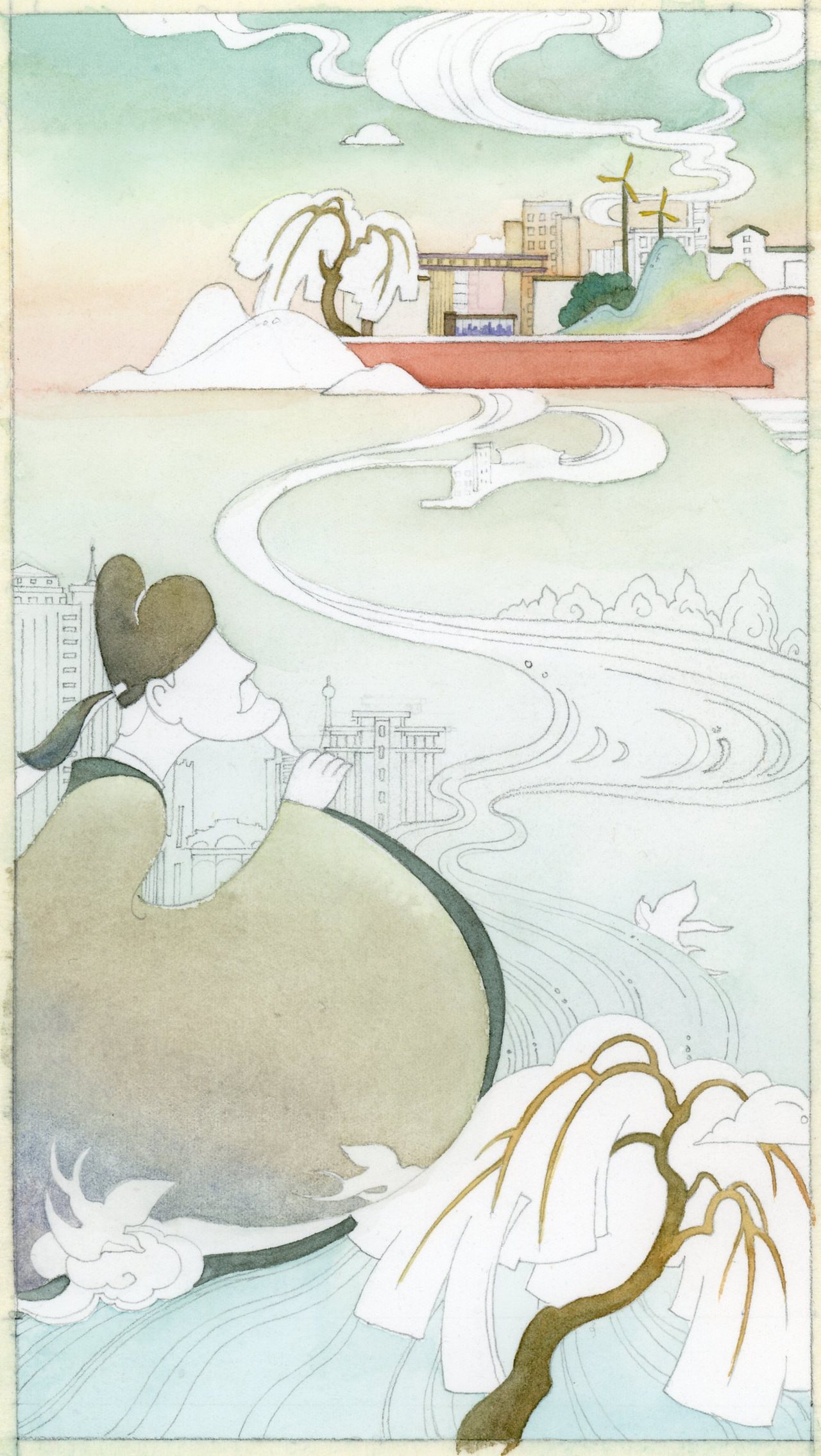清明节气插画。（图ZMjUxNjI5ODEy） - 商业插画 - 站酷设计师yuki201472原创素材 - 站酷ZCOOL