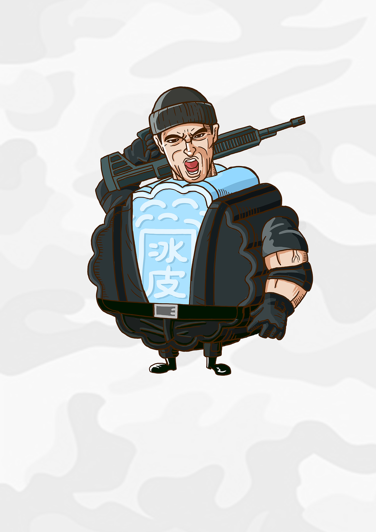 敢死队3 月饼篇和暖男篇（图ZMTk0Nzg2MzY=） - 商业插画 - 站酷设计师ReeboMa原创素材 - 站酷ZCOOL