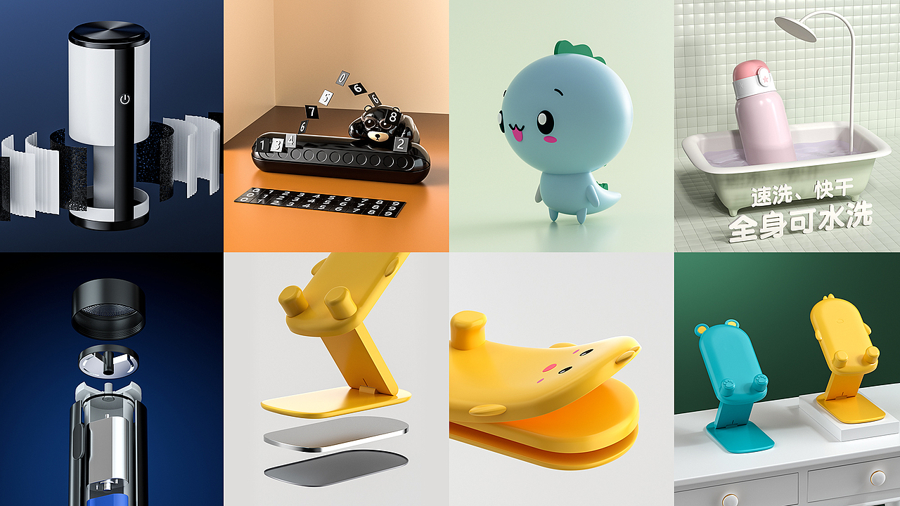 《2021年终C4D产品渲染总结》