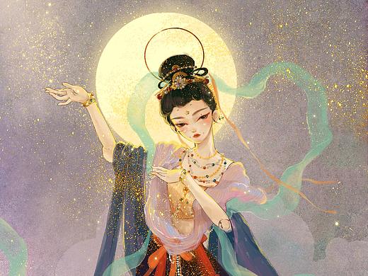 给朋友画的bjd敦煌立绘